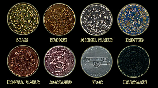 Tom's Handcrafted Coin Ring – Made From A Vintage 80s Chuck E. Cheese Pizza Time Token – Sizes 4-15